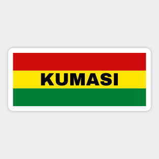 Kumasi City in Ghana Flag Colors Sticker